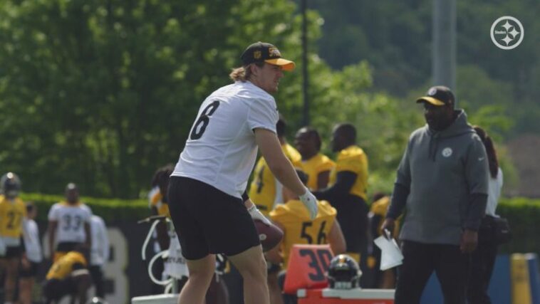 Kenny Pickett trabaja con el entrenador de QB para 'casarse juntos' trabajar con la ofensiva de Matt Canada - Steelers Depot