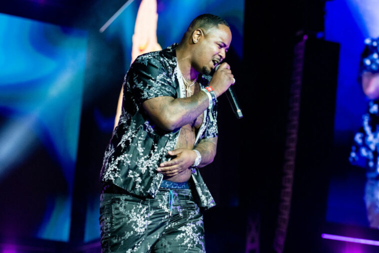 SAN BERNARDINO, CALIFORNIA - DECEMBER 12: Drakeo the Ruler performs during Rolling Loud at NOS Events Center on December 12, 2021 in San Bernardino, California. (Photo by Timothy Norris/WireImage)