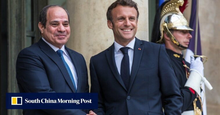 Macron de Francia recibe a aliado cercano de Egipto al-Sisi en París