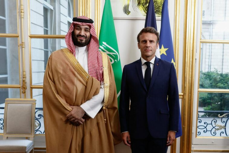 Macron recibe al príncipe heredero de Arabia Saudita con petróleo, Irán y derechos en la agenda