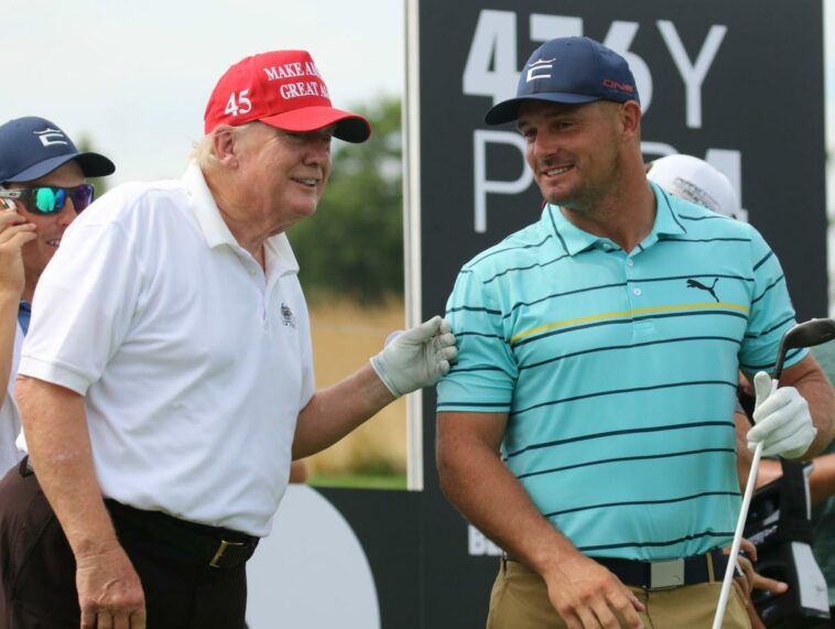 'Ningún otro presidente puede golpearlo como yo': Bryson DeChambeau detalla el pro-am de LIV Golf Bedminster con el expresidente Donald Trump