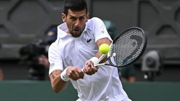 Novak Djokovic logró una gran remontada para sellar un lugar en las semifinales de Wimbledon