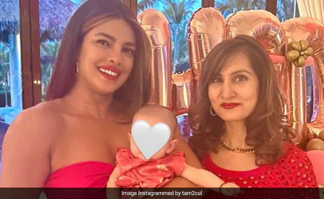 Priyanka Chopra With Daughter Malti Marie In Best Friend Tamanna Dutt