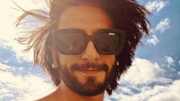 Ranveer Singh se muestra sin camisa en selfie de cumpleaños de vacaciones