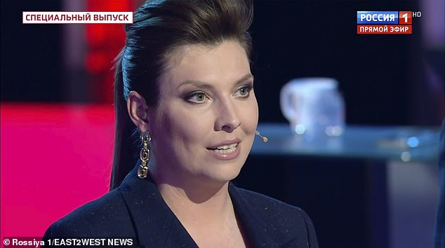 Olga Skabeyeva, presentadora y propagandista de Russia 1 TV, recibe el apodo de