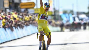 Wout Van Aert vence en la cuarta etapa del Tour de Francia con ataque en solitario
