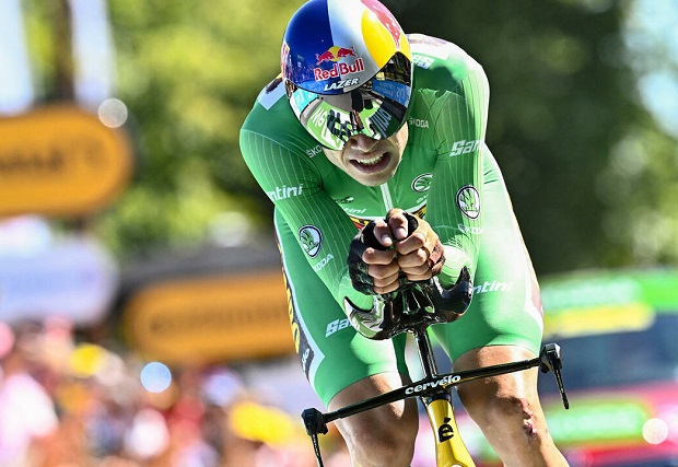 Wout van Aert triunfa en la contrarreloj de la etapa 20 del Tour