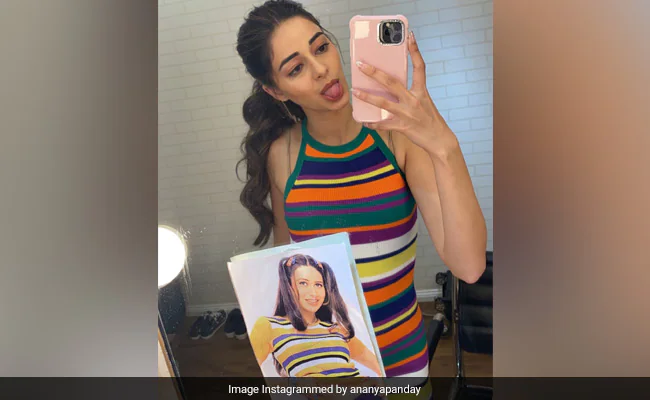 Ananya Panday Carries This Pic Of Karisma Kapoor On Every Shoot. Here