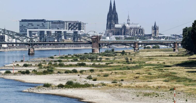 El dragado flotó cuando los bajos niveles de agua del Rin afectaron a la industria alemana
