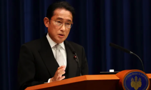 El primer ministro de Japón, Fumio Kishida, ha dicho que no tiene conexiones con la iglesia. (EPA)