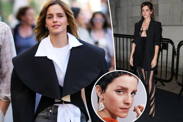 Emma Watson Estrena Corte De Pelo Pixie En Nuevo Anuncio De Prada