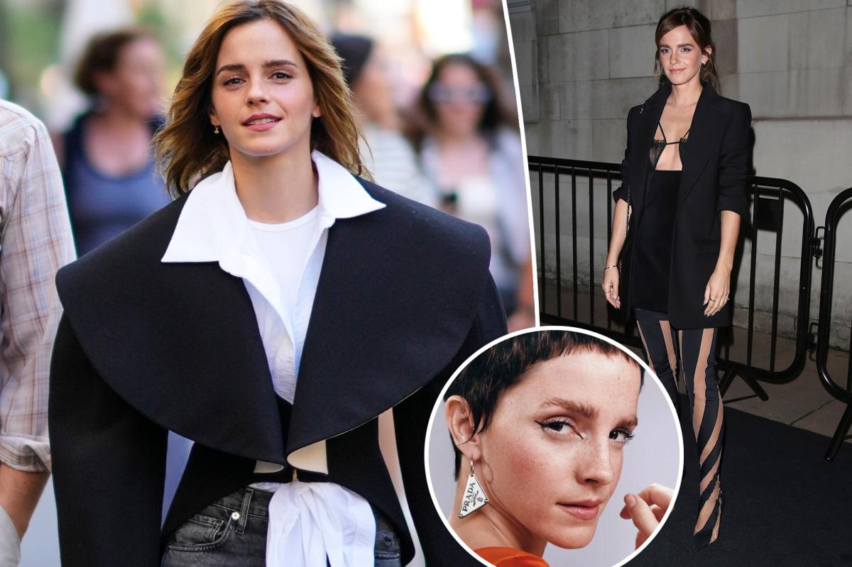 Emma Watson estrena corte de pelo pixie en nuevo anuncio de Prada