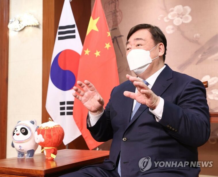 (Entrevista de Yonhap) El embajador chino dice que no hay 'desacoplamiento' entre Beijing y Seúl, y advierte sobre el impacto de los grupos liderados por Estados Unidos