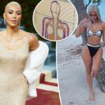 Kim Kardashian comparte porcentaje reducido de grasa corporal después de la dieta Met Gala