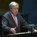 El Secretario General de la ONU, Antonio Guterres, se dirige a la Décima Conferencia de Revisión de las Partes del Tratado sobre la No Proliferación de Armas Nucleares (TNP), donde advirtió que