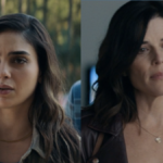Melissa Barrerra and Neve Campbell in Scream 5 side by side