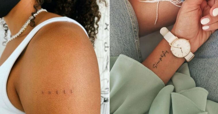 Más de 60 tatuajes que prueban lo poderosa que puede ser una sola palabra