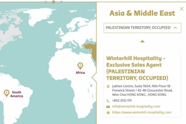 Qatar: el sitio de hospitalidad de la FIFA enumera Palestina en lugar de Israel
