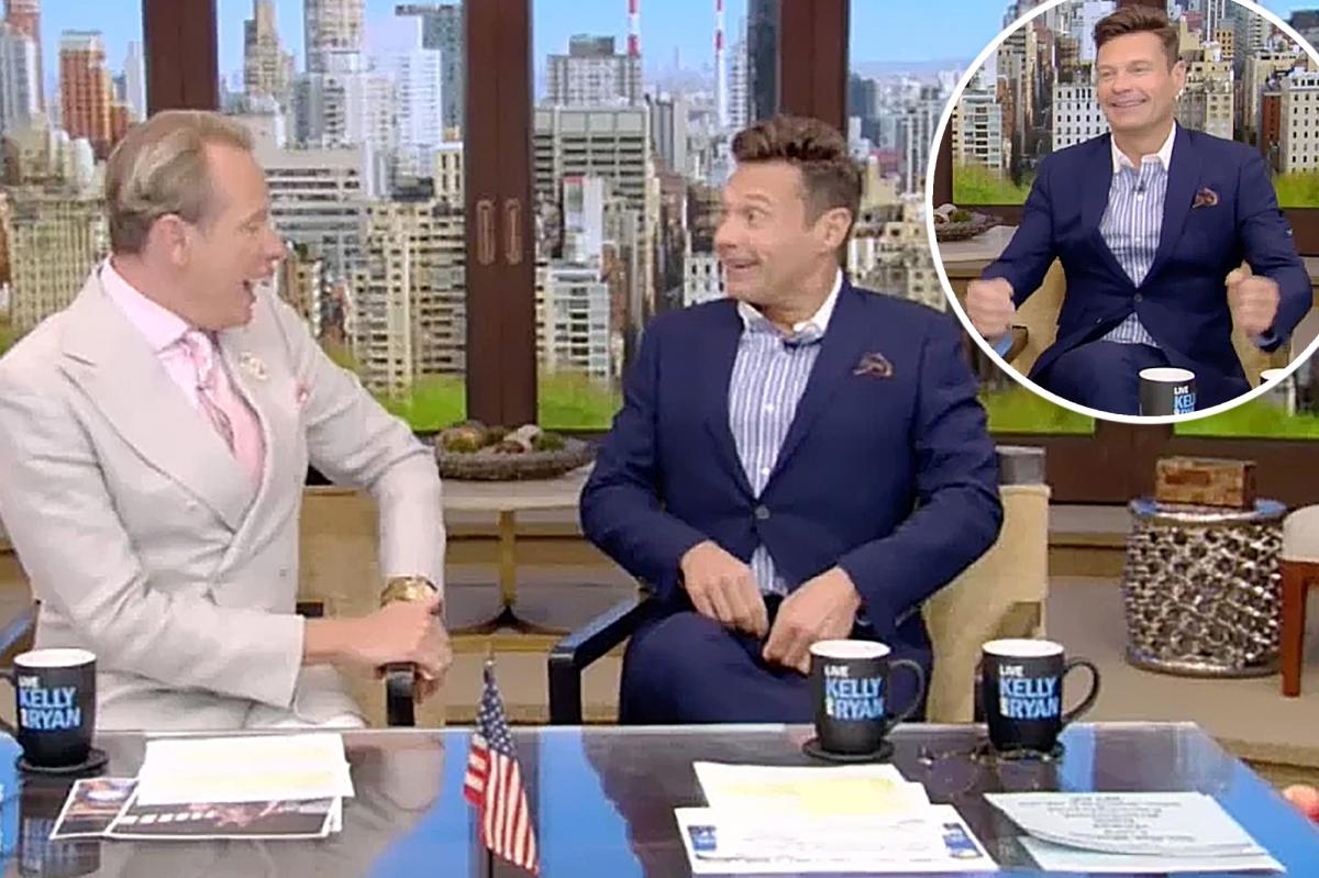 Ryan Seacrest tiene mal funcionamiento de vestuario durante 'Live'