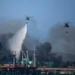 Se arrojan más de 250.000 litros de agua al incendio de Matanzas