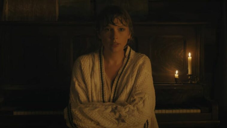 Taylor Swift in Cardigan music video, from Folklore album