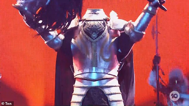 ¿Lo adivinaste?  La identidad de The Knight en The Masked Singer Australia fue revelada el domingo por la noche.