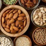 eating healthy, healthy foods, healthy diet, plant based food, protein foods, rich sources of protein, almonds, chia seeds, tofu, indian express news