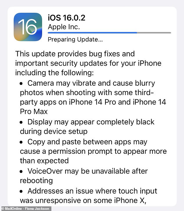 Apple ha lanzado una actualización de software iOS 16 que soluciona el problema de movimiento de la cámara informado por los usuarios del nuevo iPhone 14 Pro y iPhone 14 Pro Max.