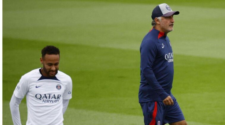 Galtier, entrenador del PSG, elogia la brillante ética de trabajo de Neymar