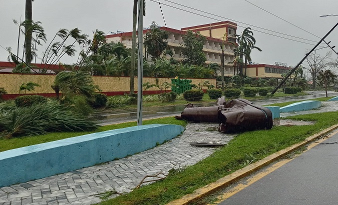 Huracán Ian causa estragos en Pinar del Río
