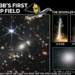 Entrando en foco: una de las primeras imágenes espectaculares tomadas por el Telescopio Espacial James Webb de la NASA lo vio capturar las primeras galaxias del universo.  Ahora, los primeros análisis se han concentrado en uno de estos, la 'galaxia Sparkler' (en la foto) a nueve mil millones de años luz de distancia de la Tierra.