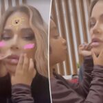 Khloé Kardashian muestra las habilidades de maquillaje de Chicago West de 4 años
