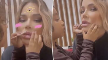 Khloé Kardashian muestra las habilidades de maquillaje de Chicago West de 4 años