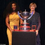 Serena Williams (izquierda) y Margaret Court (derecha), fotografiadas juntas en 2016, son dos de las mejores tenistas de todos los tiempos.