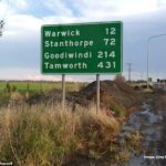 Los automovilistas han notado una señal de tráfico con un error de ortografía en el sureste de Queensland.  El letrero deletrea la ciudad rural de Goondiwindi como 'Goodiwindi'