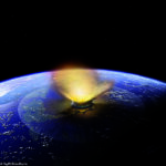 Los impactos de asteroides en la luna hace millones de años coincidieron con algunos de los impactos de meteoritos más grandes en la Tierra, incluido el que acabó con los dinosaurios (imagen de archivo)