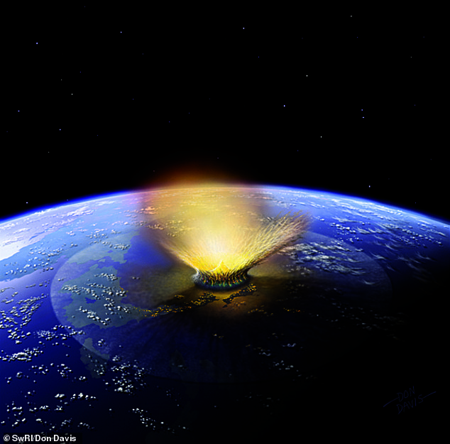 Los impactos de asteroides en la luna hace millones de años coincidieron con algunos de los impactos de meteoritos más grandes en la Tierra, incluido el que acabó con los dinosaurios (imagen de archivo)