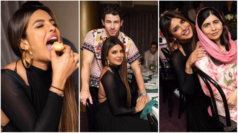 Priyanka Chopra disfruta de 'golgappa', posa con Nick Jonas mientras presenta a sus 'favoritos' en su restaurante de Nueva York.  ver fotos
