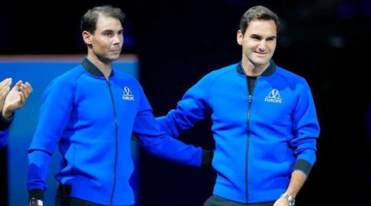 Rafael Nadal se retira de la Copa Laver tras dobles con Roger Federer