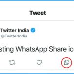 twitter, twitter news, twitter whatsapp share icon,