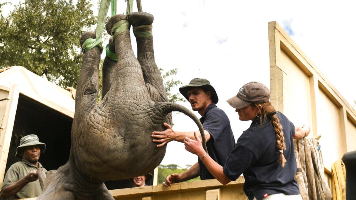 Zimbabue mueve 2.500 animales salvajes debido al cambio climático
