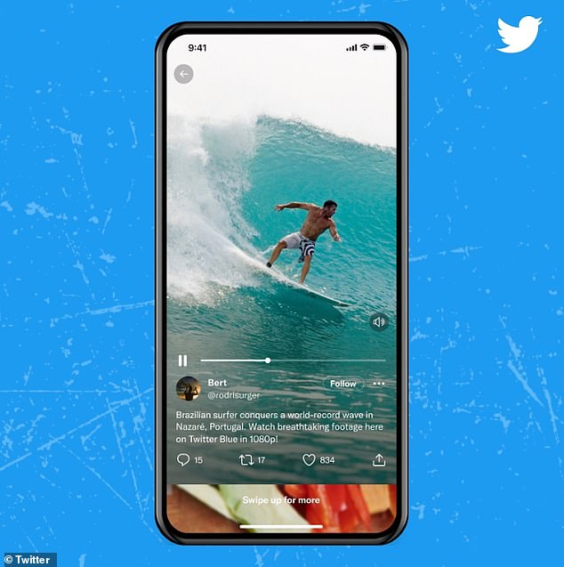 Twitter está cambiando su reproductor de video para que los usuarios puedan expandir los videos a pantalla completa con un solo clic, al igual que los videos en TikTok