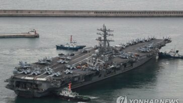 (AMPLIACIÓN) El portaaviones USS Ronald Reagan regresa al Mar del Este después del lanzamiento del IRBM de Corea del Norte