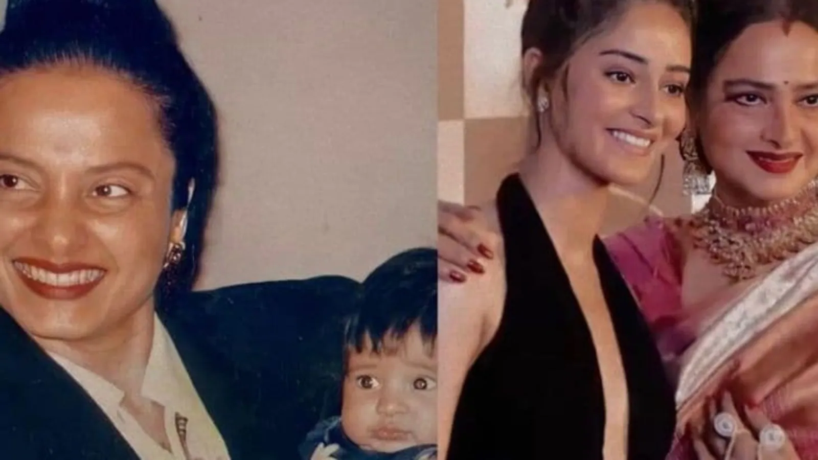 Ananya Panday se sienta en el regazo de Rekha en una foto invisible de la infancia, le envía su amor en el cumpleaños: 'La reina definitiva'
