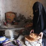 En una cocina vacía, una familia yemení lucha contra el hambre