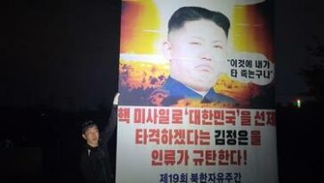 Grupo de desertores envía globos de propaganda a Corea del Norte