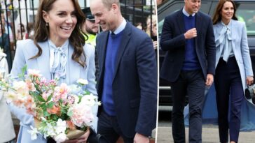 Kate Middleton y el Príncipe William se visten de azul en Irlanda del Norte