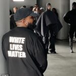 El rapero y diseñador criticó la causa global en Instagram después de usar un suéter provocativo de 'White Lives Matter' en su desfile sorpresa de Yeezy en París el lunes.