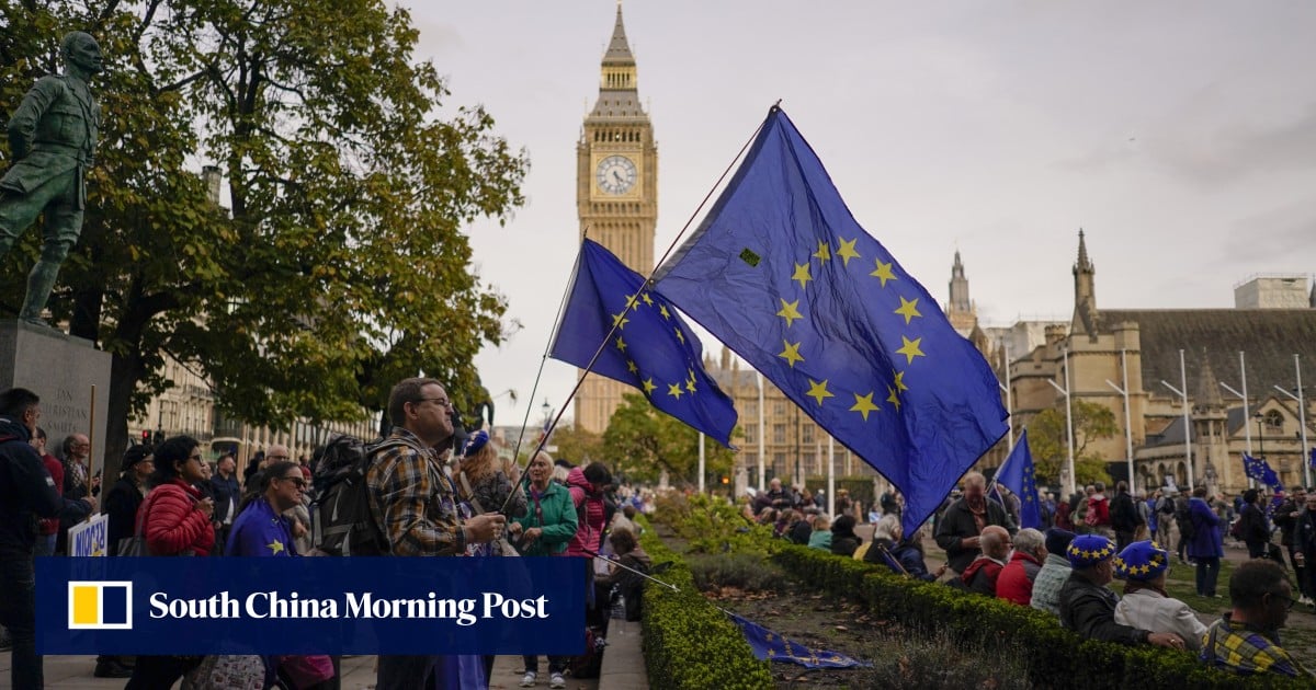 Miles de manifestantes en Londres piden que Gran Bretaña se reincorpore a la UE
