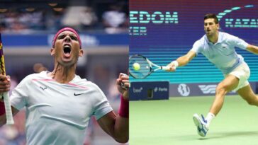 Rafael Nadal, Novak Djokovic en curso de colisión en el Masters de París;  Nadal regresando del descanso